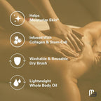 Anti Cellulite Massage Oil and Firm Dry Brush Kit | Collagen & Stem Cell Skin - Image 9