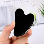 rosenice Gua Sha Facial Tools Black Guasha Tool Gua Sha Jade Stone - Image 5