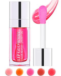 Hydrating Plumping Lip Glow Oil, Shine Tinted Lip Gloss, Glow Reviver Lip Oil by LYSdefeu