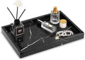 Marble Bathroom Vanity Tray, Natural Luxury Vanity Home Kitchen Bathroom Table by HESHIBI