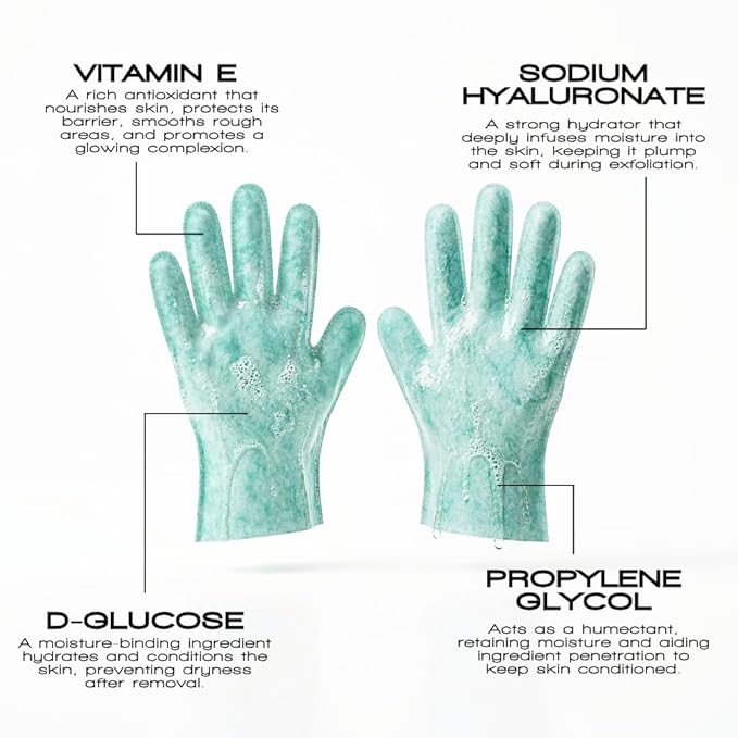 Rose & Caramel Purity Self Tan Remover Gloves, 4 in 1, Removes self tan - Image 3