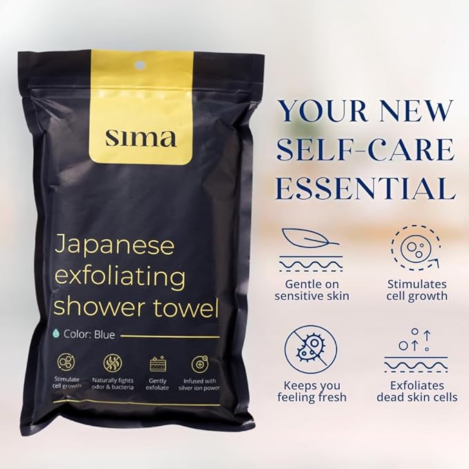 Sima Brand Exfoliating Washcloth Face & Body Scrub Towel - Image 3