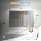 VOLISUN Modern Bathroom Vanity Light 48 inch, 30W Dimmable 5CCT Led Bathroom - Image 4