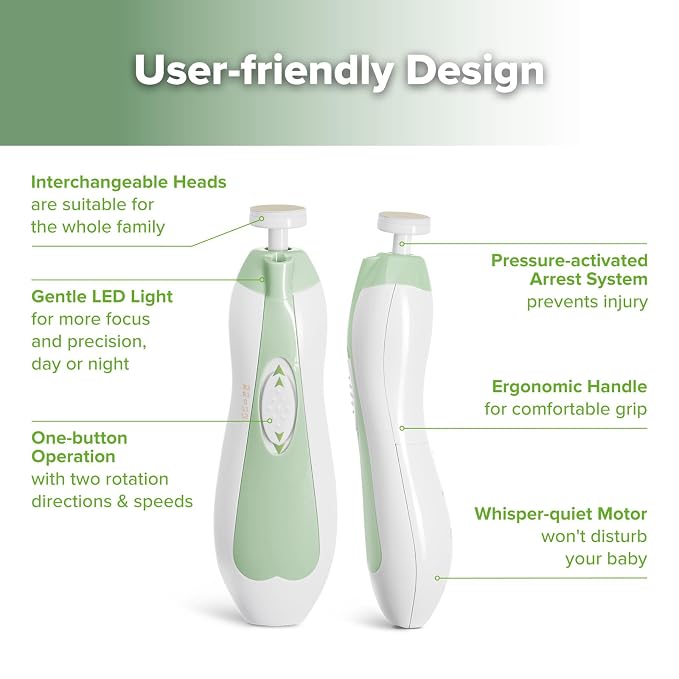haakaa Baby Nail File Electric Baby Nail Care Set - Image 4