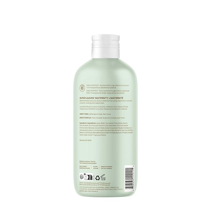 ATTITUDE Pregnancy pH-Balanced Body Wash, EWG Verified, Dermatologically Tested - Image 6