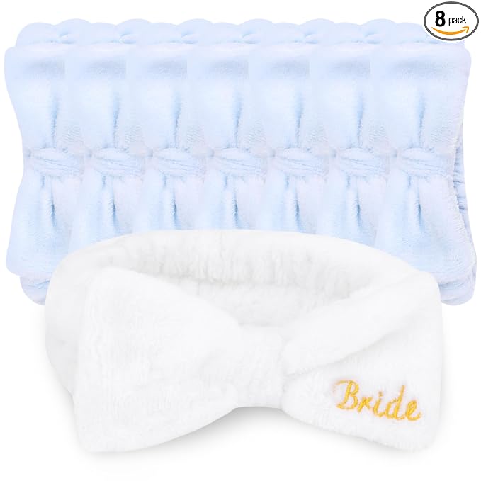 CIEHER 8 Pack Spa Headbands for Bachelorette Party Favors by CIEHER