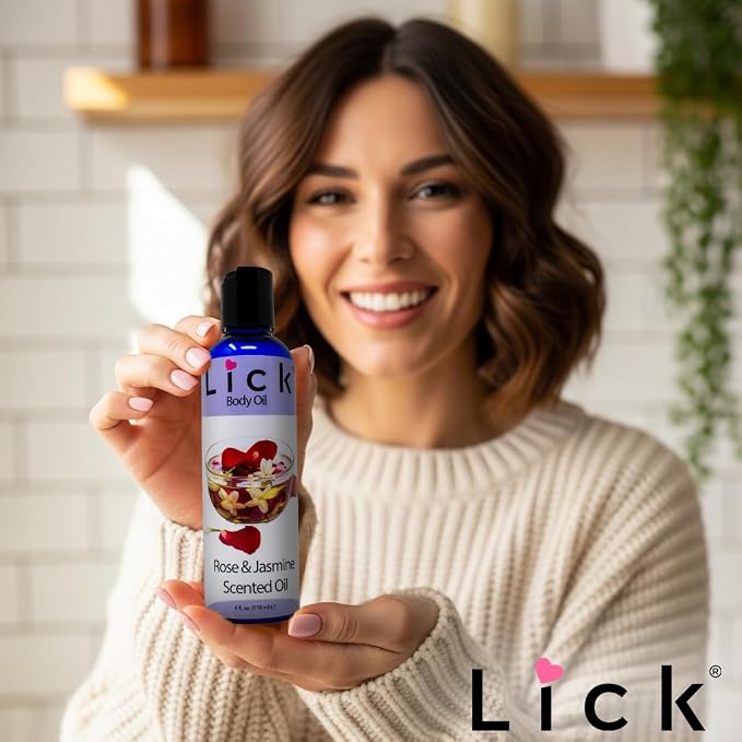 LICK Rose & Jasmine Floral Scented Body Oil – Lightweight Daily Hydration - Image 4