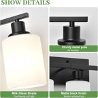 5-Light Bathroom Light Fixtures, Vanity Light - Image 3