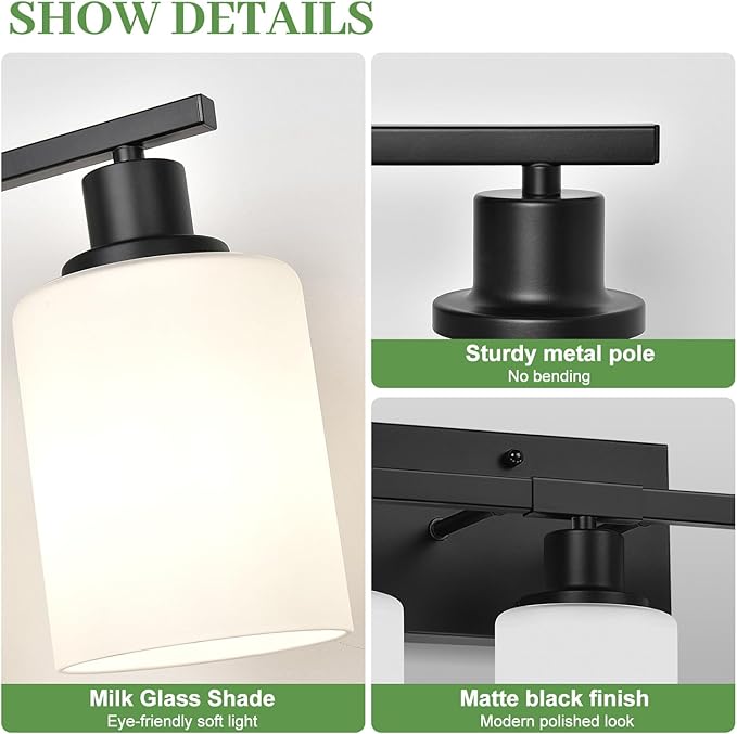 5-Light Bathroom Light Fixtures, Vanity Light - Image 3