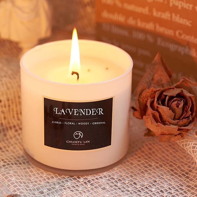 Chloefu LAN Premium Lavender Scented Candle - Image 2