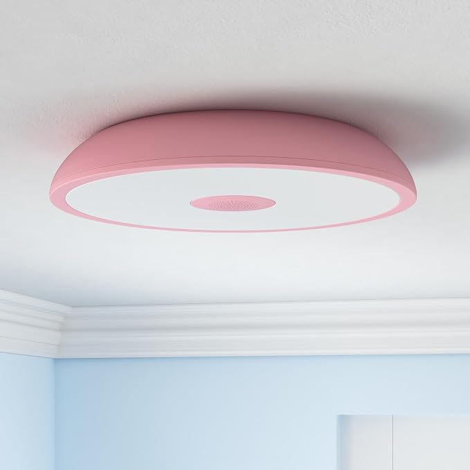 Pink Waterproof LED Ceiling Light Fixture, Music Ceiling Lamp, - Image 2