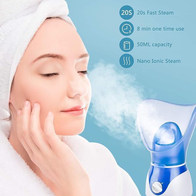 Face Steamer for Facial Deep Cleaning, Facial Steamer for Women, 2 Modes Nano - Image 5