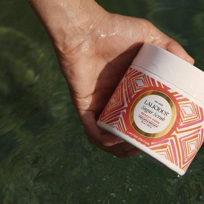 LALICIOUS Peachy Keen Exfoliating & Moisturizing Body Scrub | Sugar & Coconut - Image 6