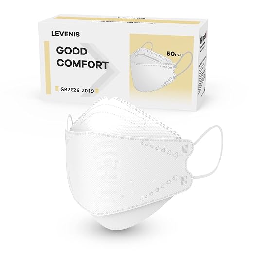 LEVENIS Face Masks 50 Pack, Breathable Comfortable and Disposable Mask by LEVENIS