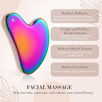 Nuanchu Stainless Steel Gua Sha Facial Tool, Metal Gua Sha - Image 5