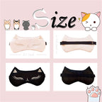 Cute Cat Sleep Mask for Kids, 2 Pack Silk Sleeping Eye Cover Adjustable Mask - Image 2