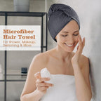 GLIMGLINT 2 Pack Microfiber Hair Towel Wrap - Image 7