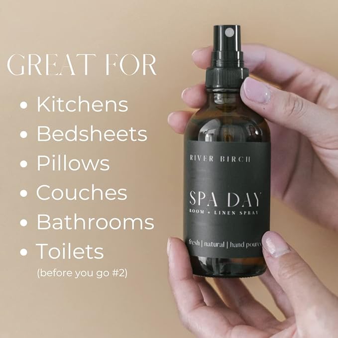 River Birch Spa Day Scented Linen and Room Spray | Home Fragrance | 4 oz Glass - Image 2