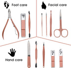 Nail Clippers and Beauty Tool Portable Set Manicure Set 12 in 1, - Image 2