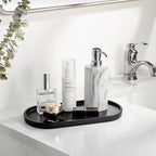 Luxspire Bathroom Vanity Tray for Countertop, Oval Kitchen Soap Dispenser and - Image 6