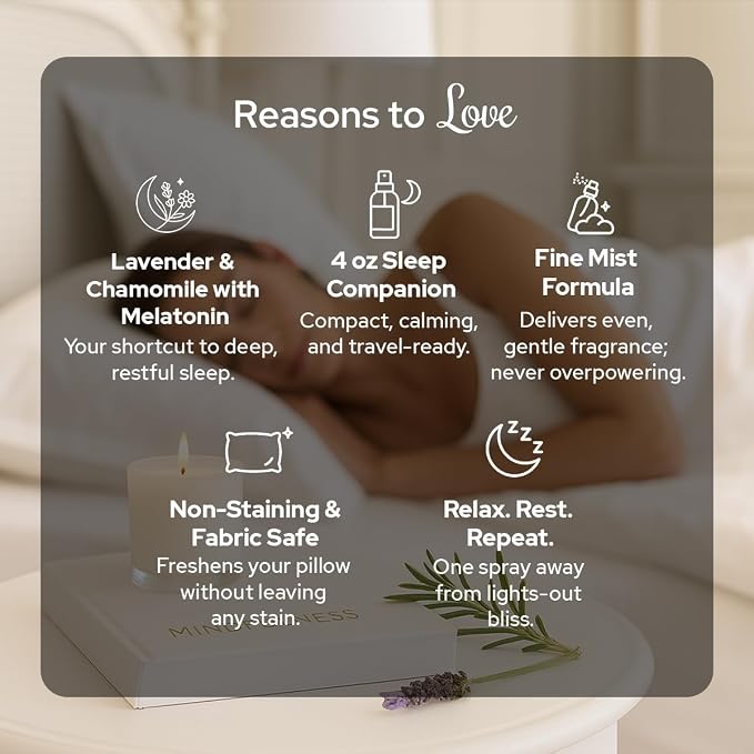 Carnatia Sleep Spray with Melatonin – Lavender & Chamomile Pillow Mist | - Image 7
