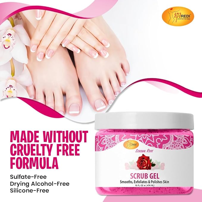 SPA REDI Exfoliating Scrub Gel – Dual-Action Pedicure Treatment - Image 7