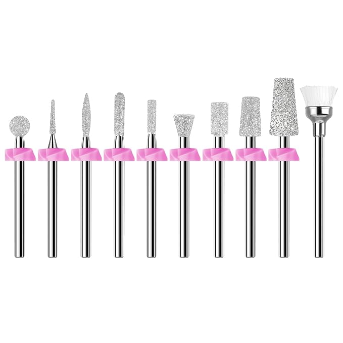 Makartt Nail Drill Bits:10Pcs Dimond Sanding Bit Sets - Image 7