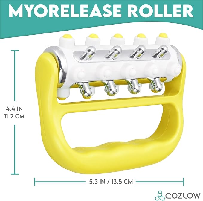 COZLOW - MyoRelease Lymphatic Drainage Massager - Yellow - Handheld Fascia - Image 6