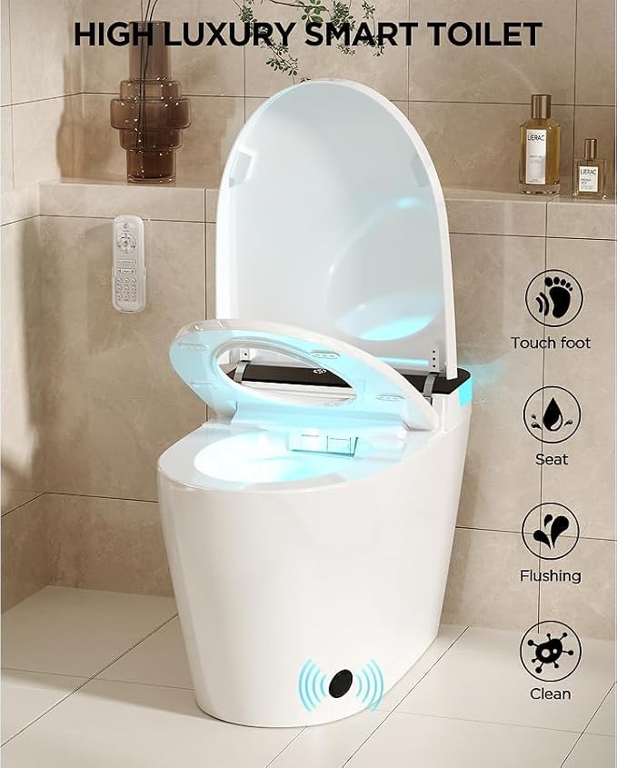 TDH Luxury Smart Toilet, Heated Seat - Image 2
