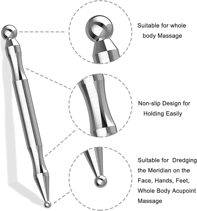 Acupuncture Pen, Facial Reflexology Tools Stainless Steel, Trigger Point - Image 3