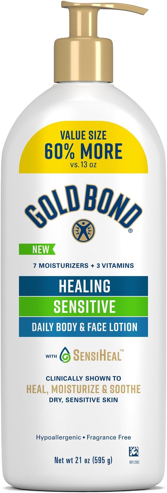 Gold Bond Healing Sensitive Daily Body & Face Lotion by GoldBond