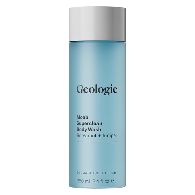 Geologie Moab Superclean Body Wash | Deep Cleansing Bergamot + Juniper Shower by Geologie