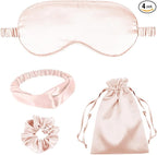 4Pcs Silk Sleep Masks Satin Eye Mask Silky Eyes Cover Blindfold Eyeshade by WJingYiJia