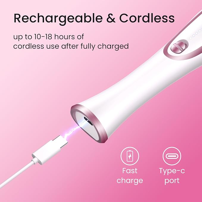 36-Piece Professional Manicure Pedicure Kit-Cordless Electric Nail File Kit - Image 6