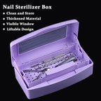 Nail Tool Sterilizer Box Plastic Disinfectant Container - Image 2