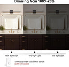 Vanity Light for Bathroom Lighting Fixtures Over Mirror 24 Inch Dimmable 5CCT - Image 7