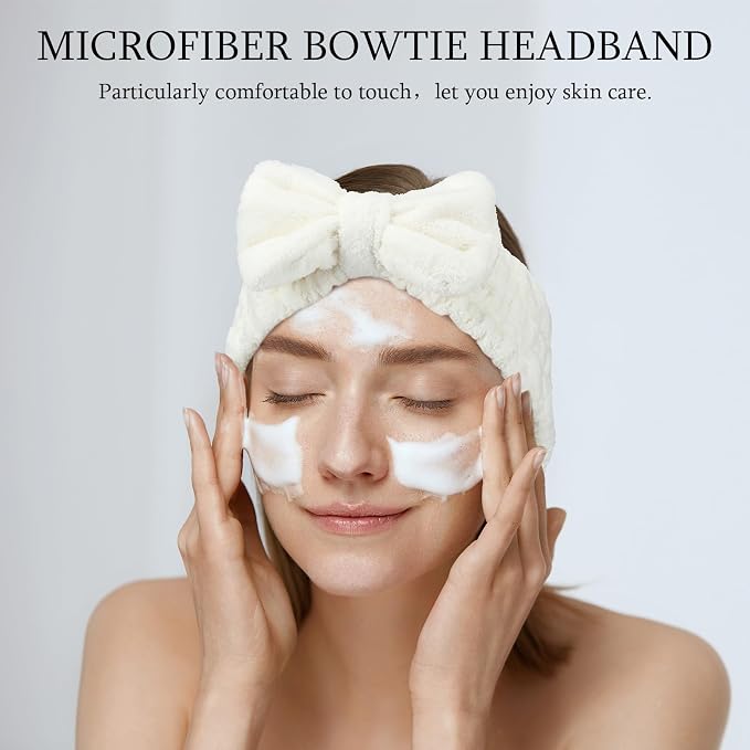 3 Pieces Towel Headbands for Women Makeup Headband for Washing Face Makeup Spa - Image 4