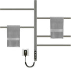 Rotatable Heated Towel Warmer, Plug-in/Hard-Wired Wall Mounted Electric Towel by SEHAUSEU