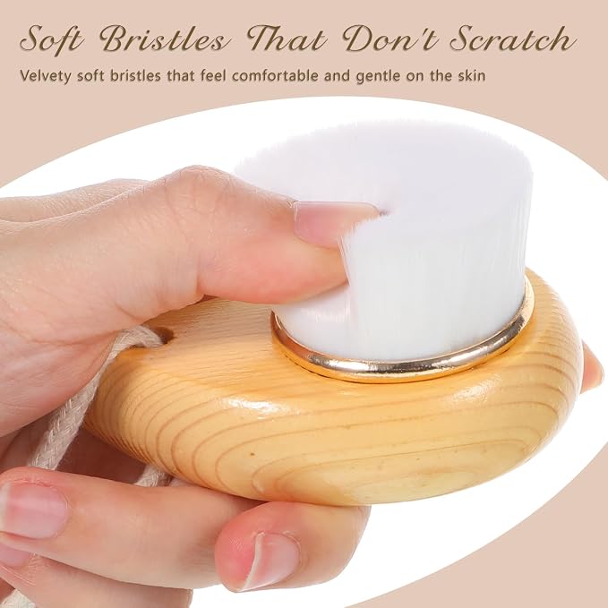 2pcs Soft Bristle Face Cleansing Brush Manual Face Brush - Image 3
