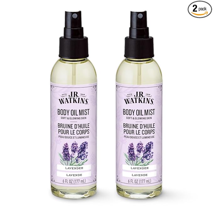 J.R. Watkins Naturally Hydrating Body Oil Mist, 6 fl oz, 2 Pack by JRWatkins