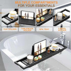 Bathtub Tray Caddy Black - Image 5
