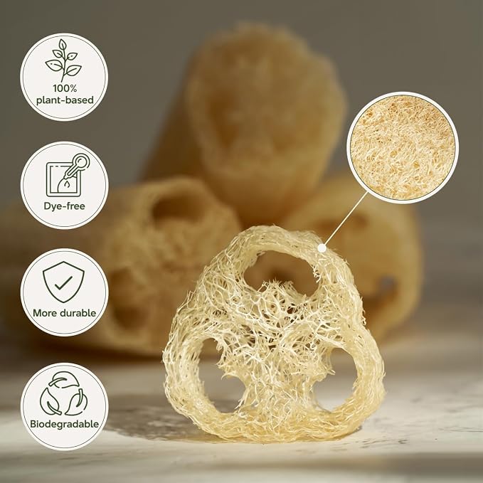 NileCart 22 Inch Egyptian Loofah Natural Luffa Sponges - Image 8