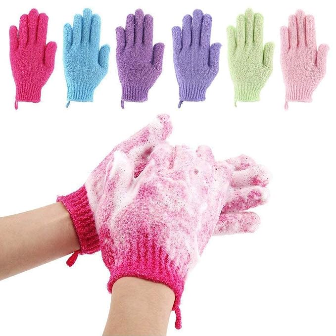 12 Pcs Exfoliating Shower Bath Gloves by Codream