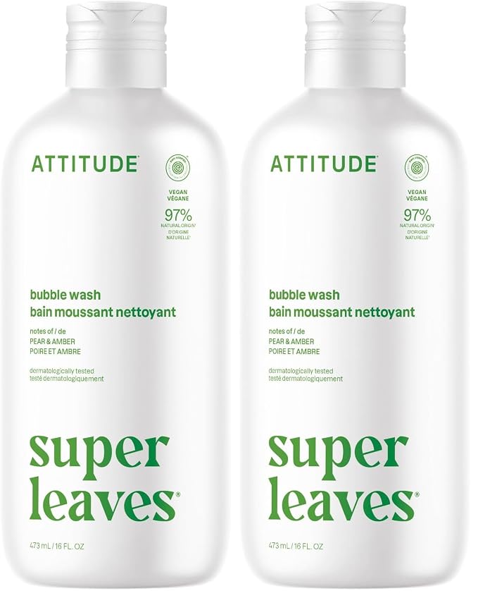 ATTITUDE Bubble Bath, EWG Verified, Plant and Mineral-Based Ingredients by ATTITUDE