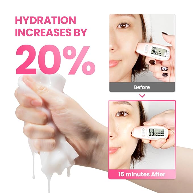 GLAM UP Korean Facial Sheet Mask 12 Combo Pack | Hydrating & Moisturizing Face - Image 7