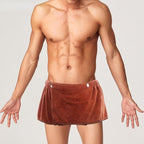 Men Boys Soft Wearable Bath Towel Short Pants Adjustable Mircofiber Towel - Image 3