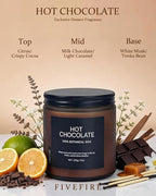 Hot Chocolate Home Scented Candles, 13oz Organic Soy Wax, 76-Hour Clean Burning - Image 2