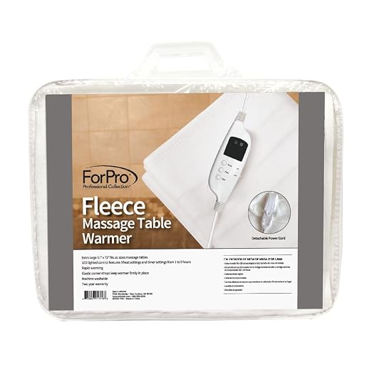ForPro Professional Collection Fleece Massage Table Warmer, Extra Large 31" x - Image 2