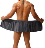 Men Soft Wearable Bath Towel Short Pants Soft Mircofiber Swimming Beach Towel - Image 2