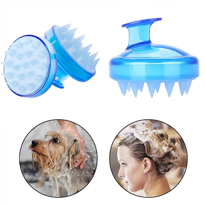 INVODA 2PCS Scalp Massager Shampoo Brush Soft Silicone Bristles - Image 6